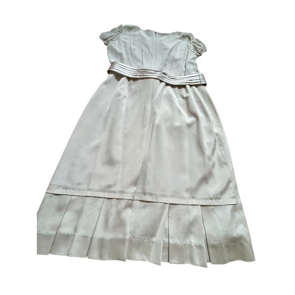 Deco Beige Silk Dress - Picture 4 of 16